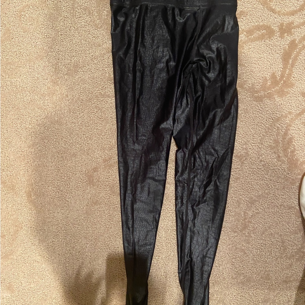 snake print athletic leggings
